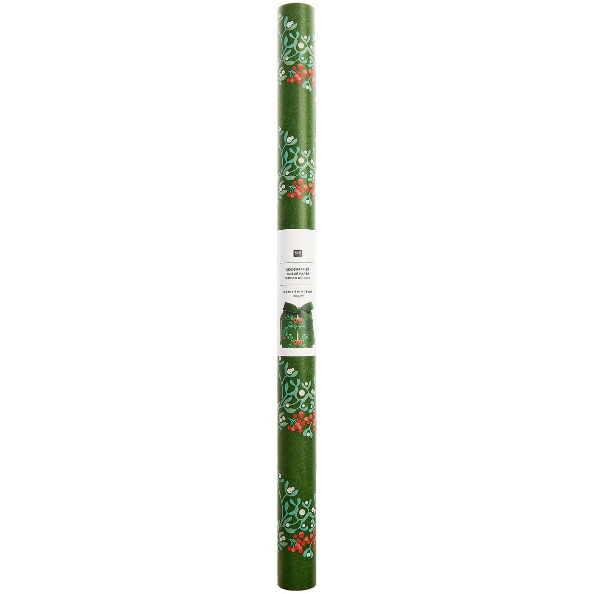 ADVENT CANDLE MISTLETOE TISSUE PAPER ROLL