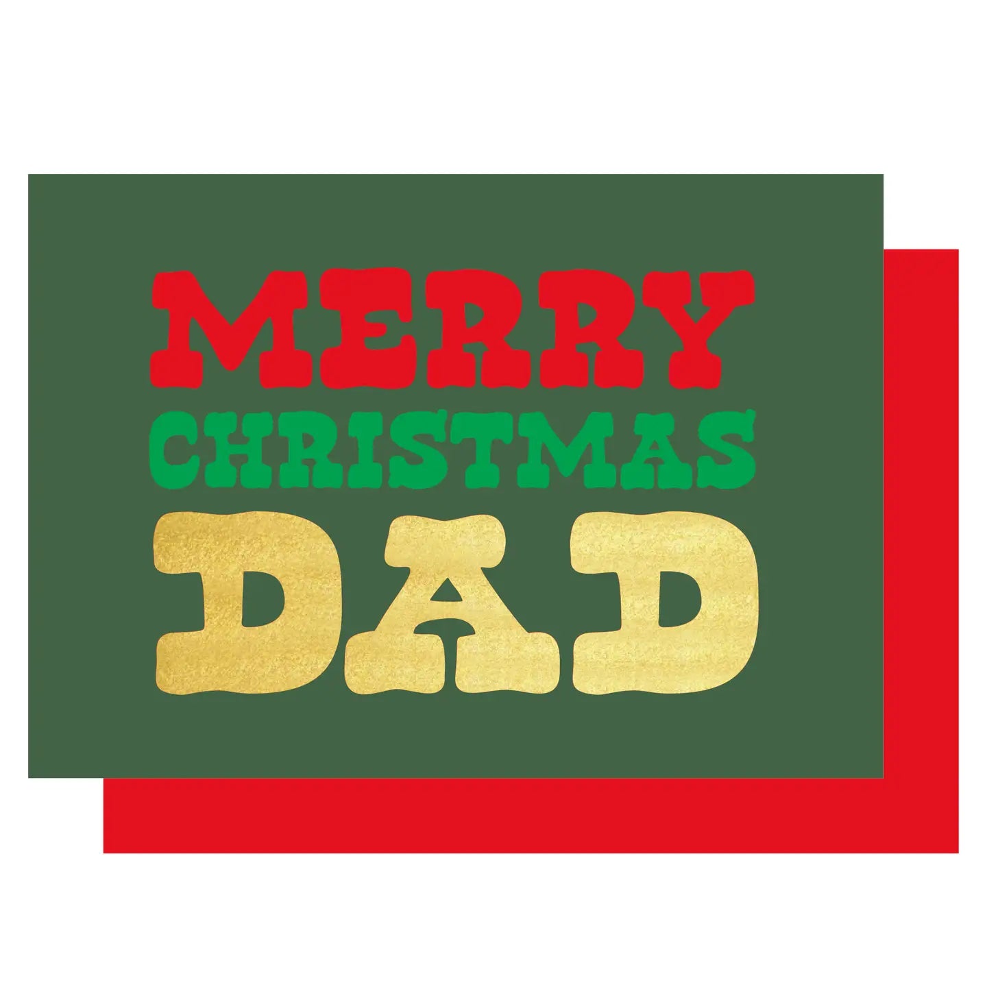 MERRY CHRISTMAS DAD | CARD BY LUCKY INK - OTHERLETTERS