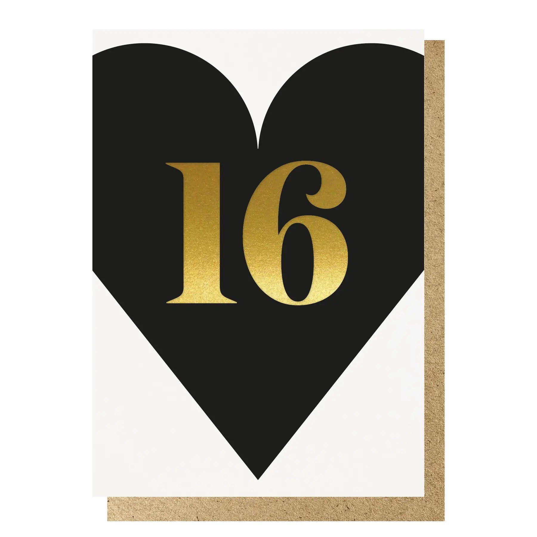 16 BLACK HEART | CARD BY LUCKY INK - OTHERLETTERS