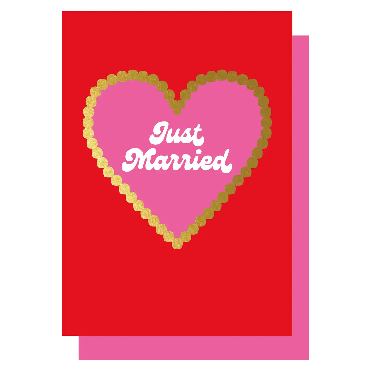 JUST MARRIED HEART | CARD BY LUCKY INK - OTHERLETTERS