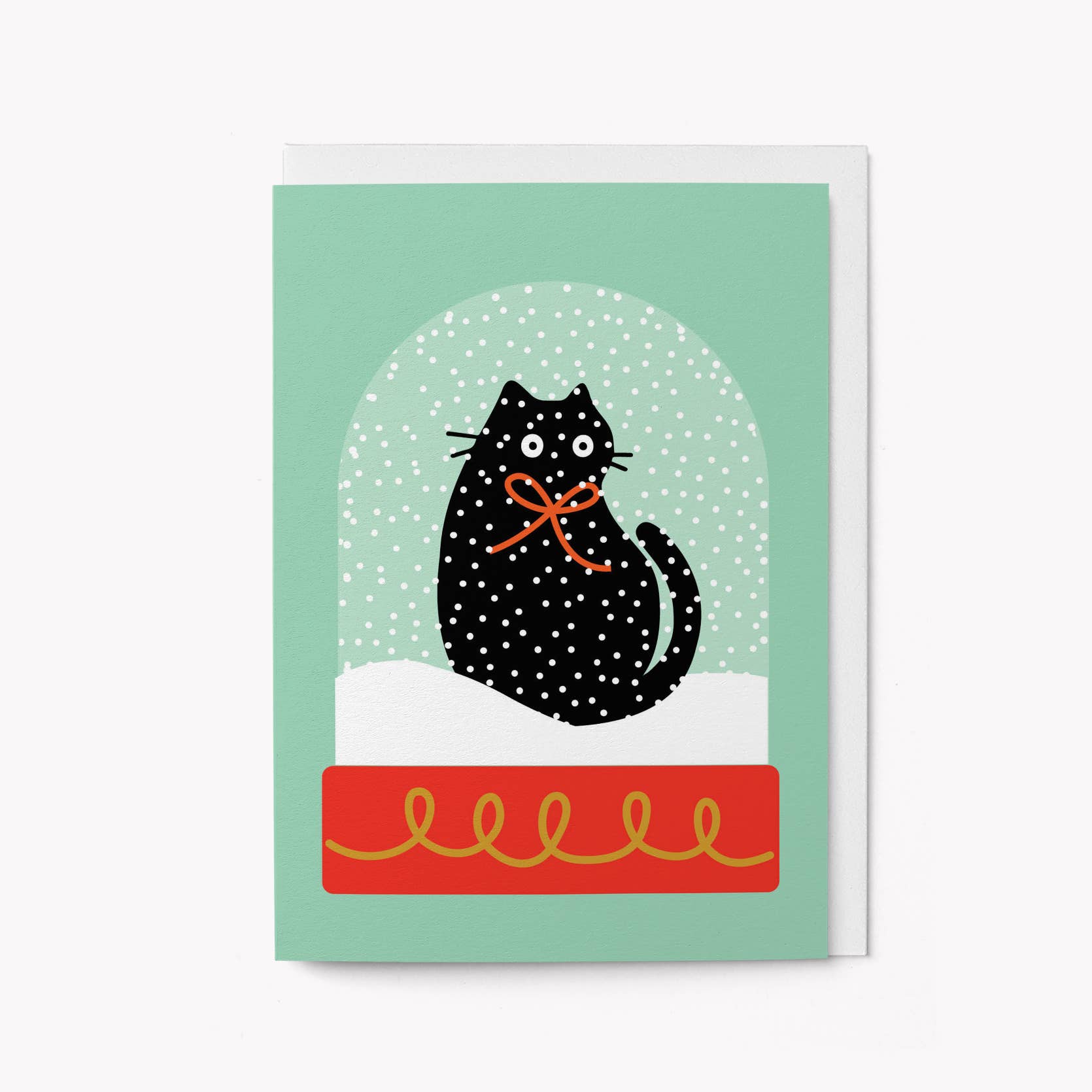 SNOW GLOBE CHRISTMAS CAT | CARD BY GRAPHIC FACTORY