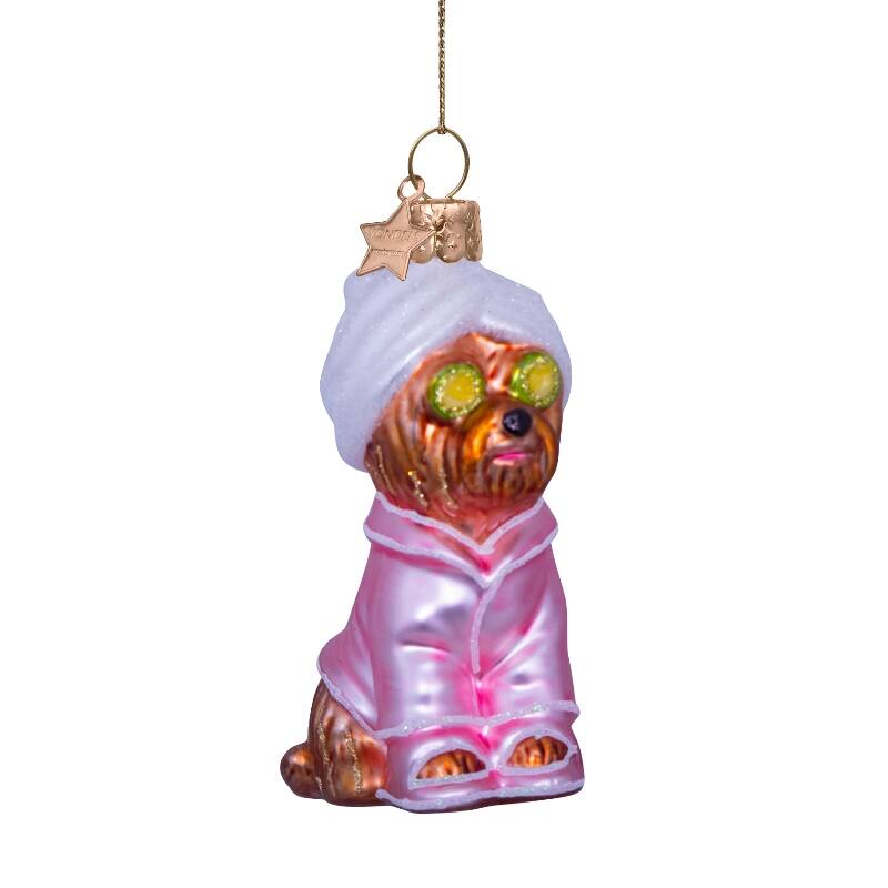 SELF CARE DOG GLASS TREE DECORATION - OTHERLETTERS