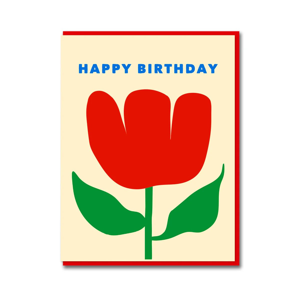 RED TULIP BIRTHDAY | CAARD BY 1973 - OTHERLETTERS