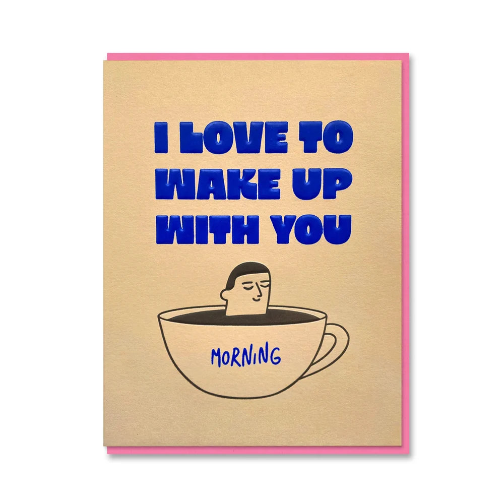 I LOVE TO WAKE UP WITH YOU | CARD BY 1973