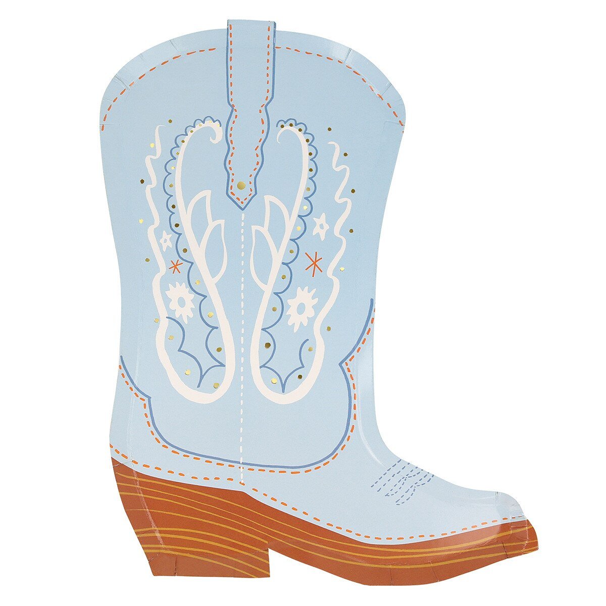 WESTERN BOOT PAPER PLATES - OTHERLETTERS