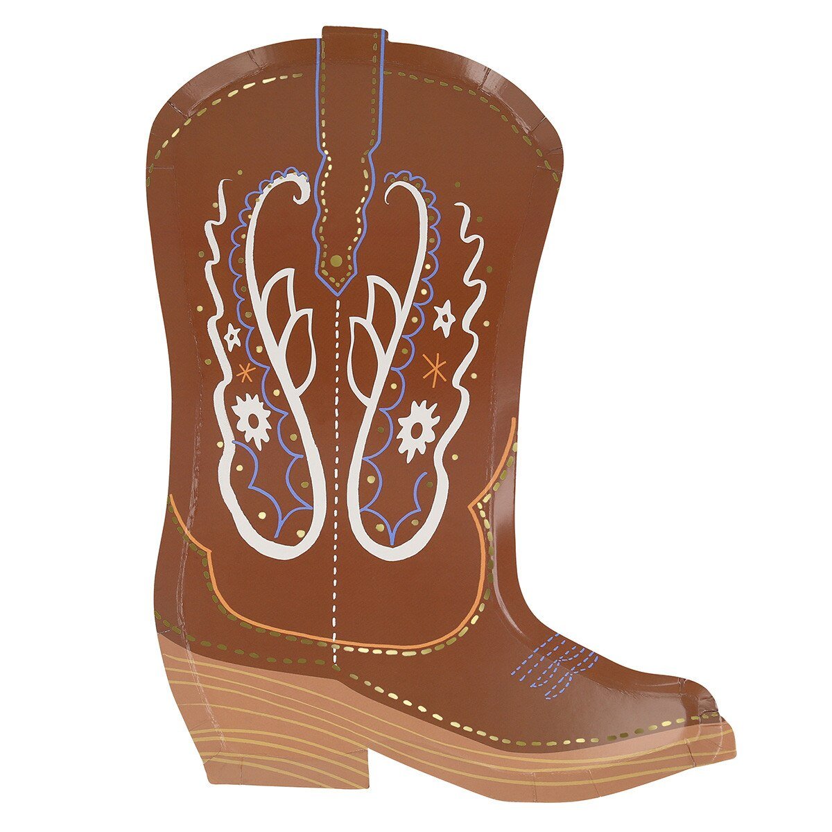 WESTERN BOOT PAPER PLATES - OTHERLETTERS