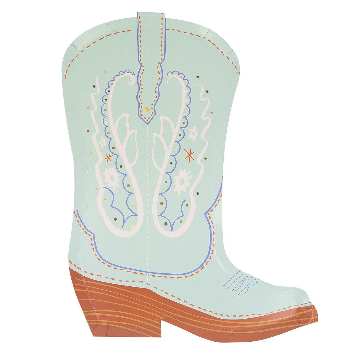 WESTERN BOOT PAPER PLATES - OTHERLETTERS