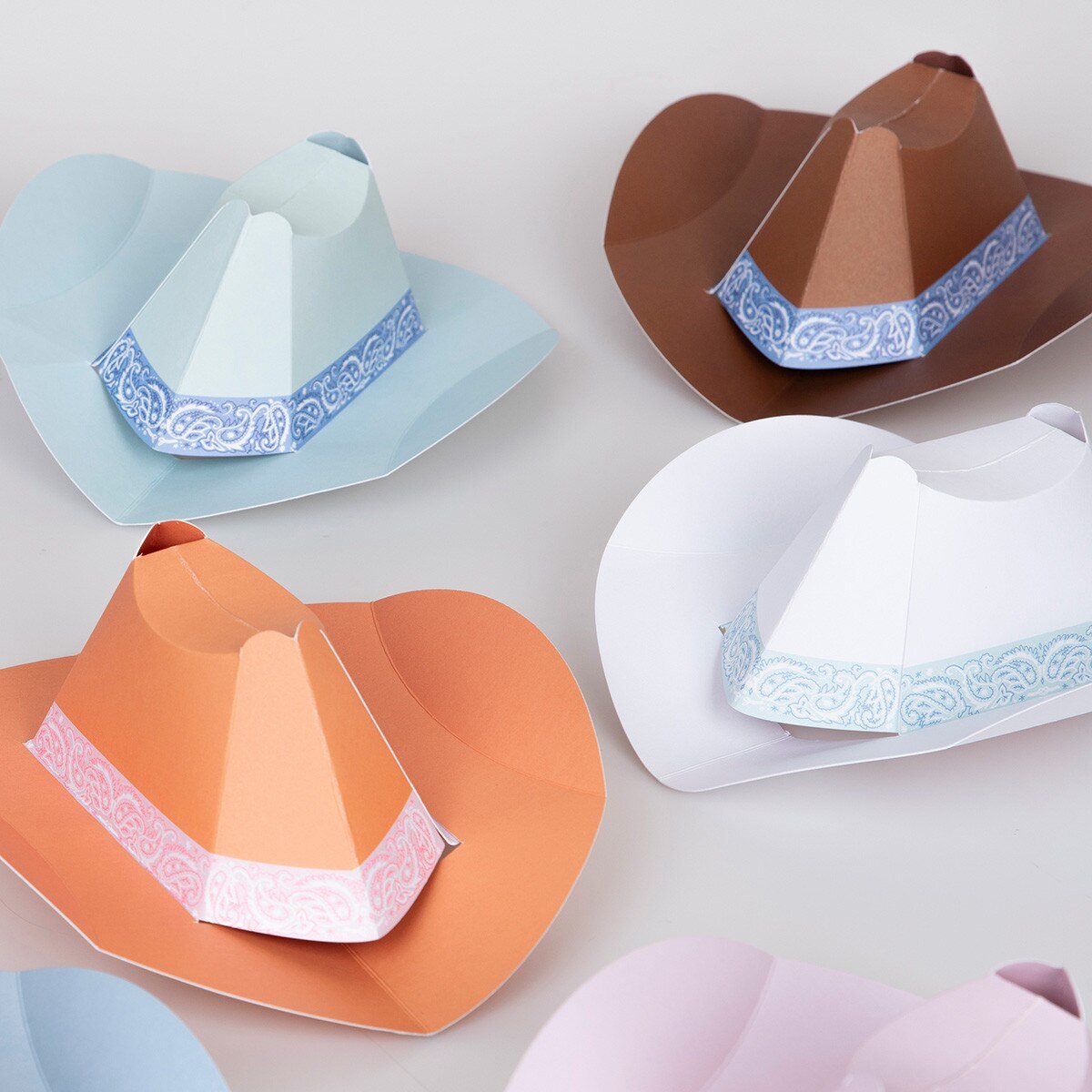 WESTERN MINI PARTY HATS - OTHERLETTERS