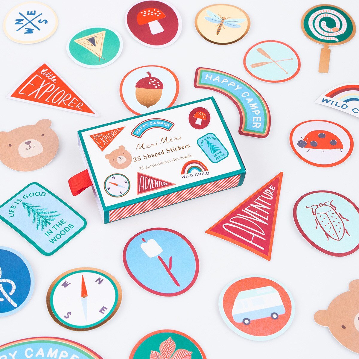 OUTDOOR ADVENTURE 25 SHAPED STICKERS - OTHERLETTERS