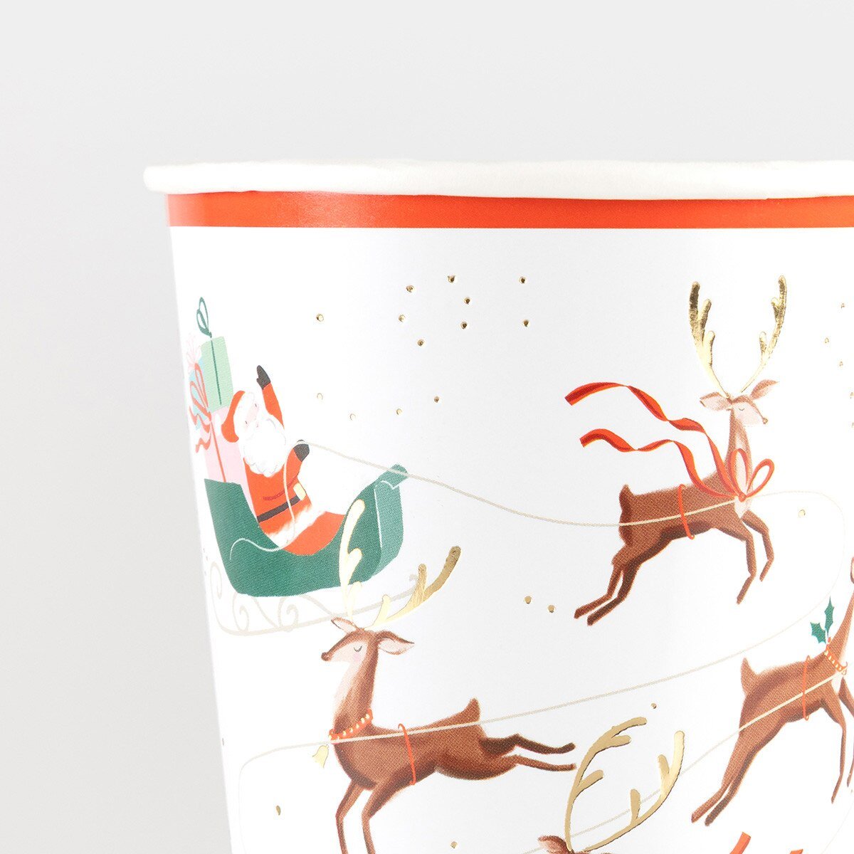 SANTA, SLEIGH & REINDEER PAPER CUPS - OTHERLETTERS