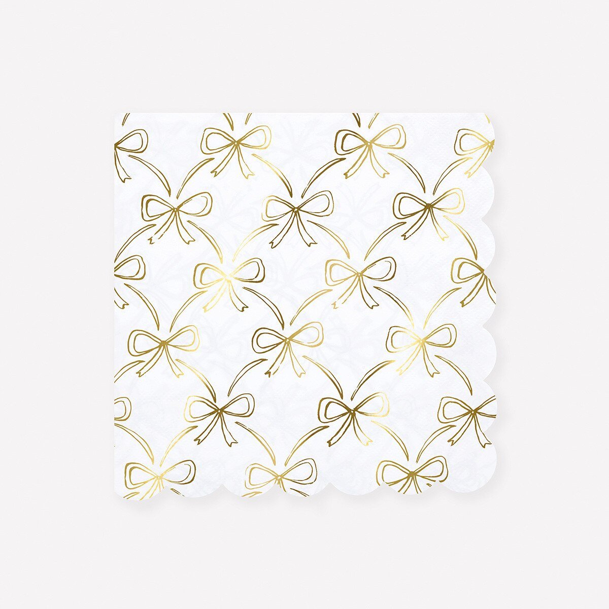 GOLD BOW LARGE NAPKINS - OTHERLETTERS