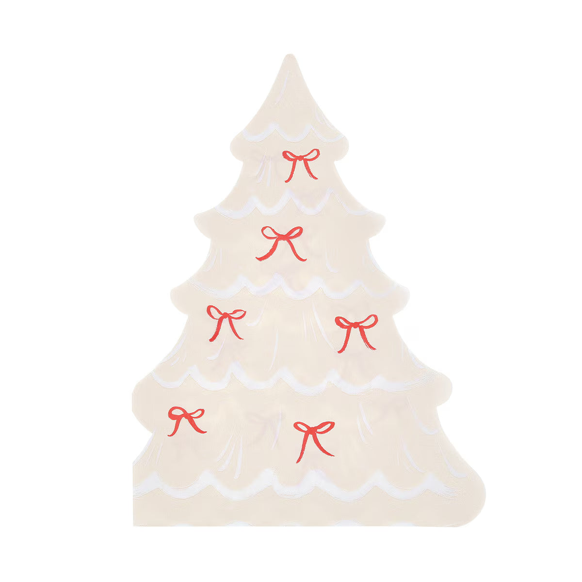 CHRISTMAS TREE WITH BOW NAPKINS