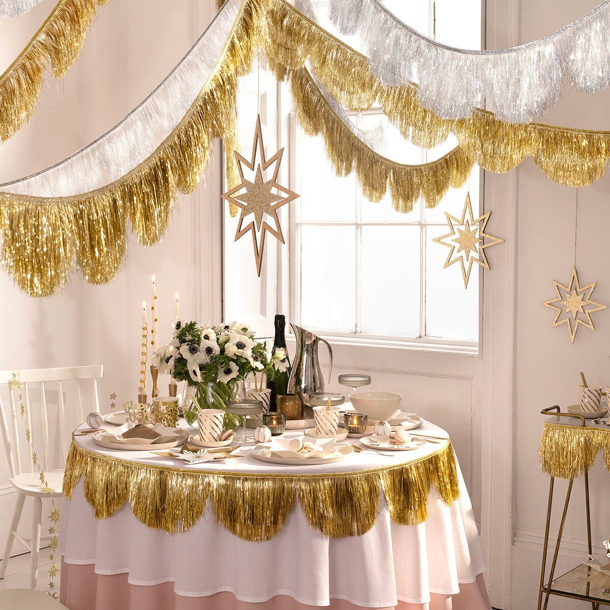 GOLD FRINGE SCALLOP GARLAND - OTHERLETTERS