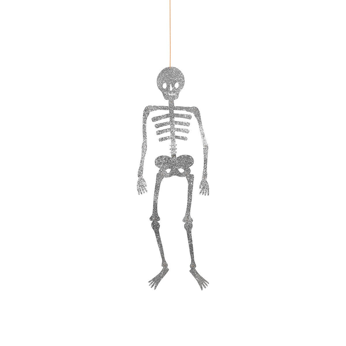 GLITTER JOINTED SKELETON DECORATIONS
