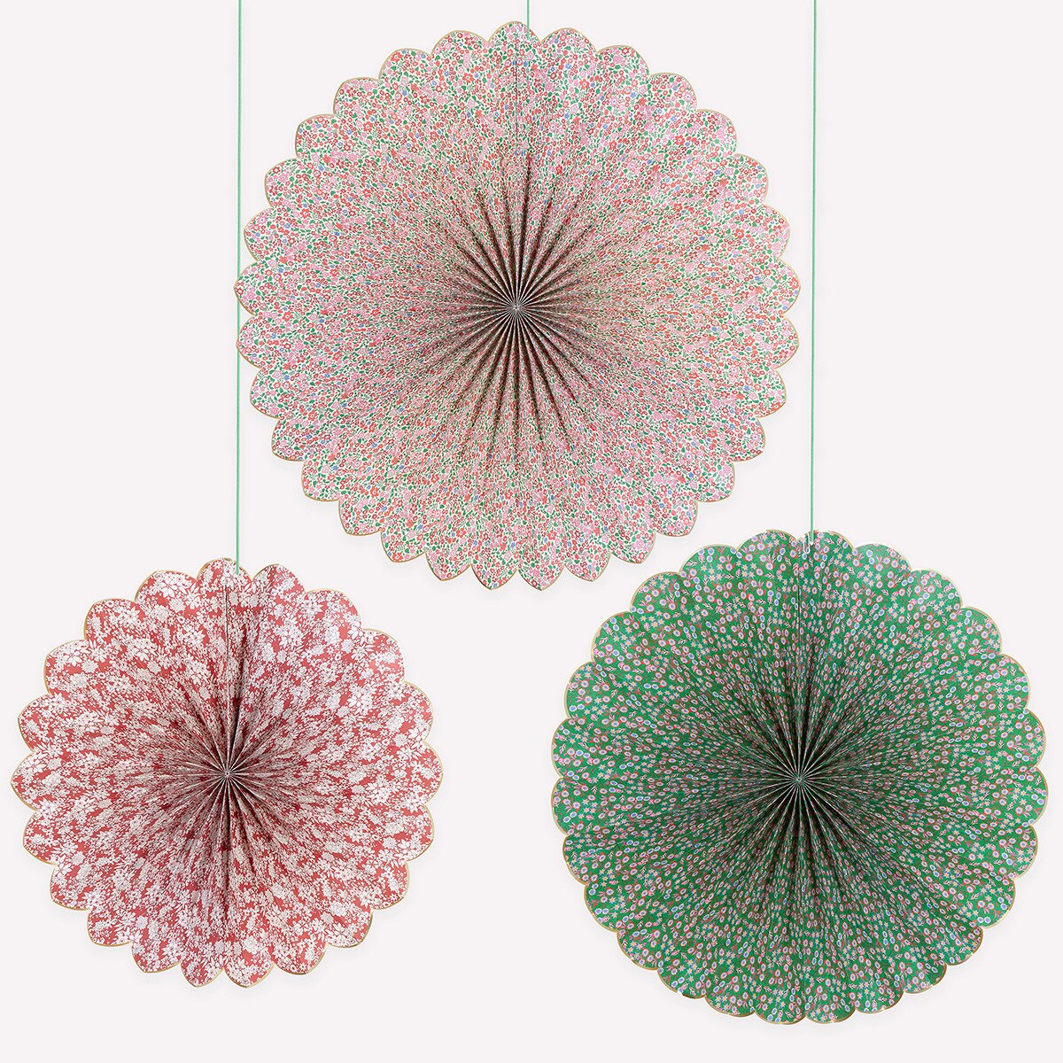 MERI MERI x LIBERTY RED & GREEN GIANT PINWHEELS