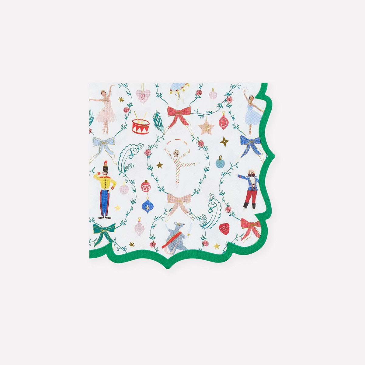Small napkins from the New York City Ballet Nutcracker collaboration