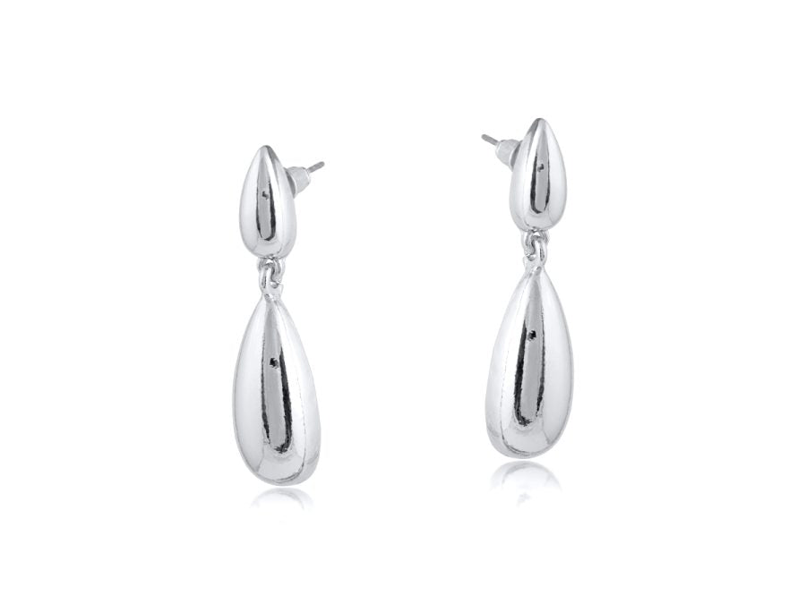 FRIDA TEARDROP DANGLE EARRINGS | SILVER