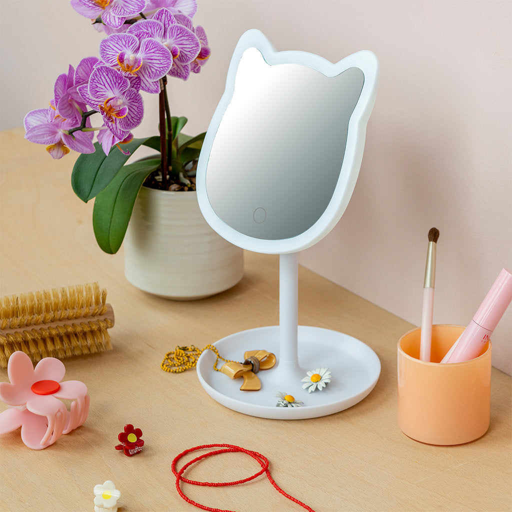 LIGHT UP VANITY CAT MIRROR