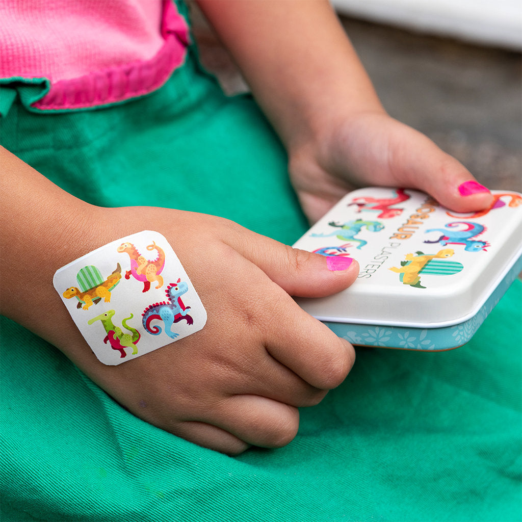 BABY DINOS PLASTERS IN A TIN