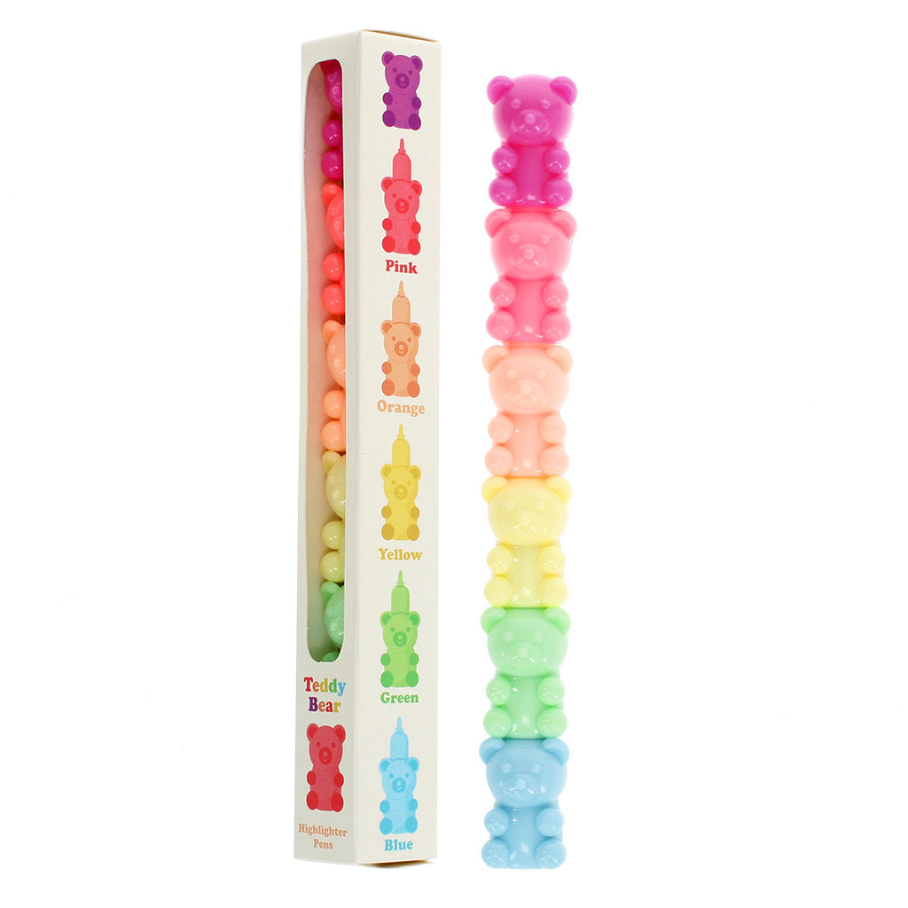 TEDDY BEAR STACKABLE HIGHLIGHTERS