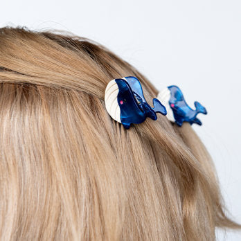 WHALE HAIR CLIPS