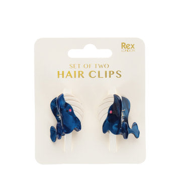 WHALE HAIR CLIPS