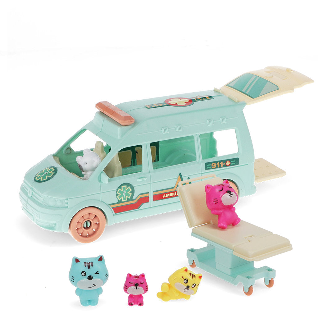 KITTEN AMBULANCE PLAYSET