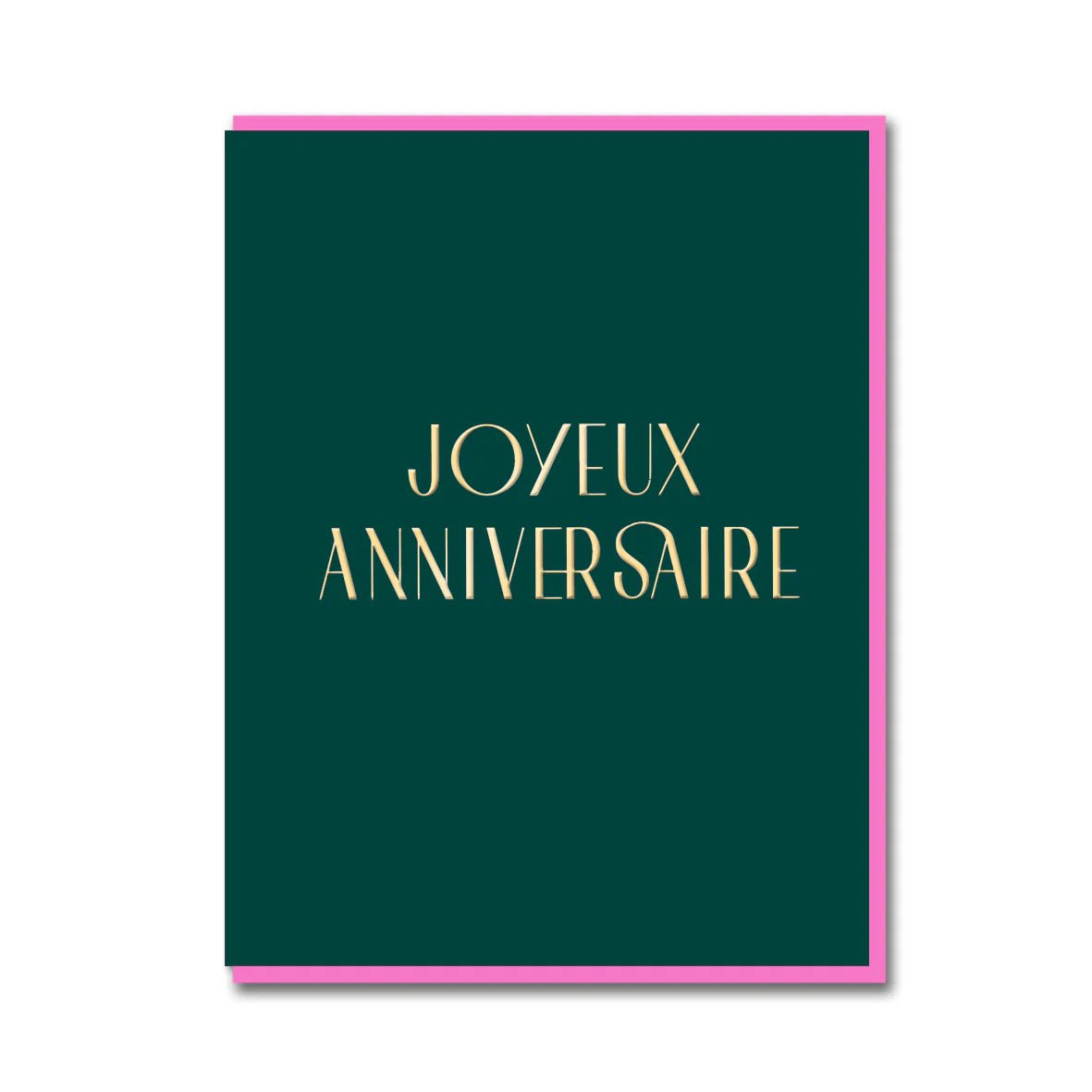 JOYEUX ANNIVERSAIRE | CARD BY 1973 - OTHERLETTERS