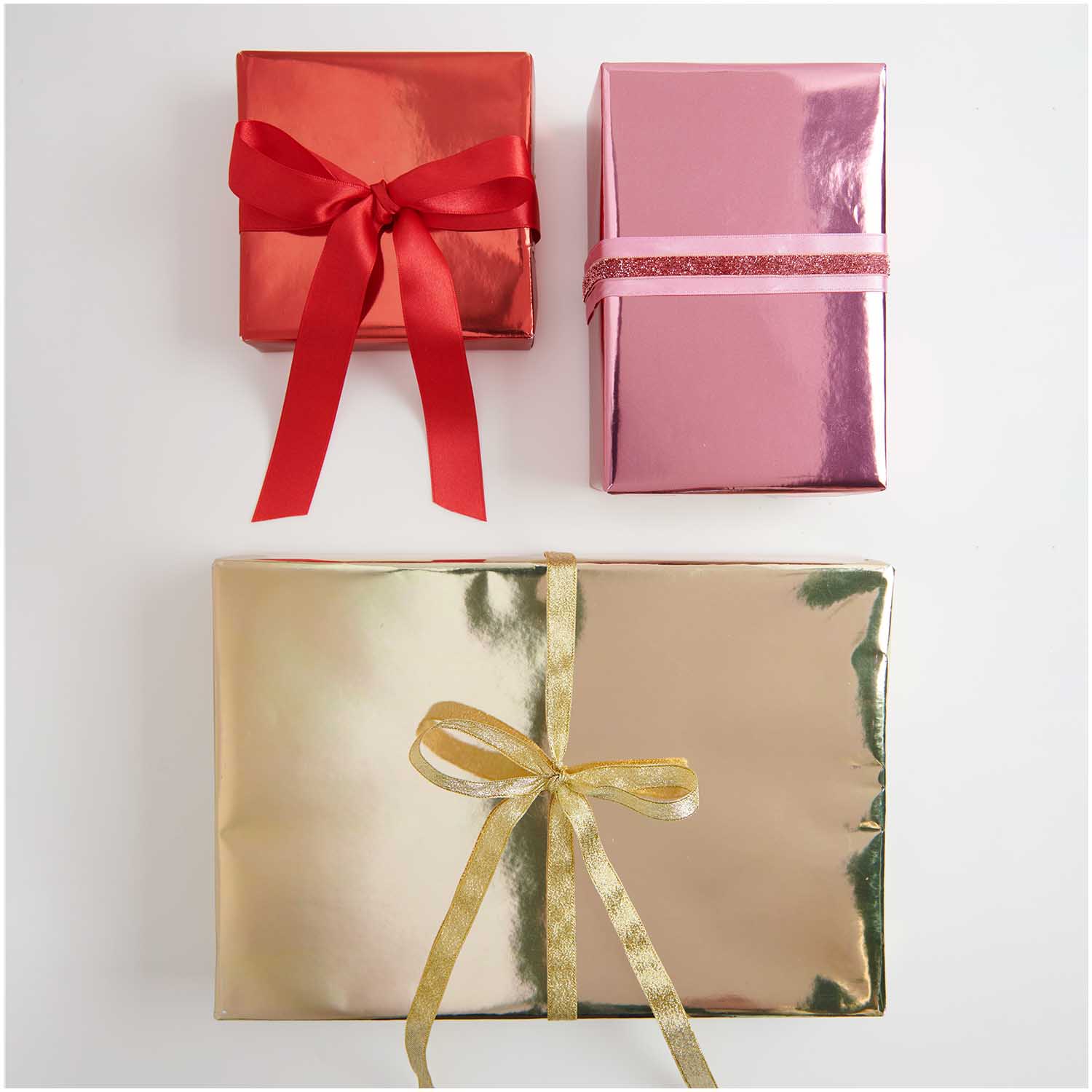 WRAPPING PAPER METALLIC PINK 2m