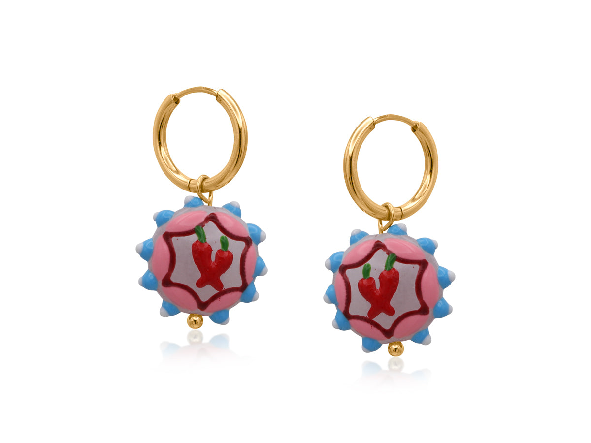 COWBOY CHILLI CHARM EARRINGS