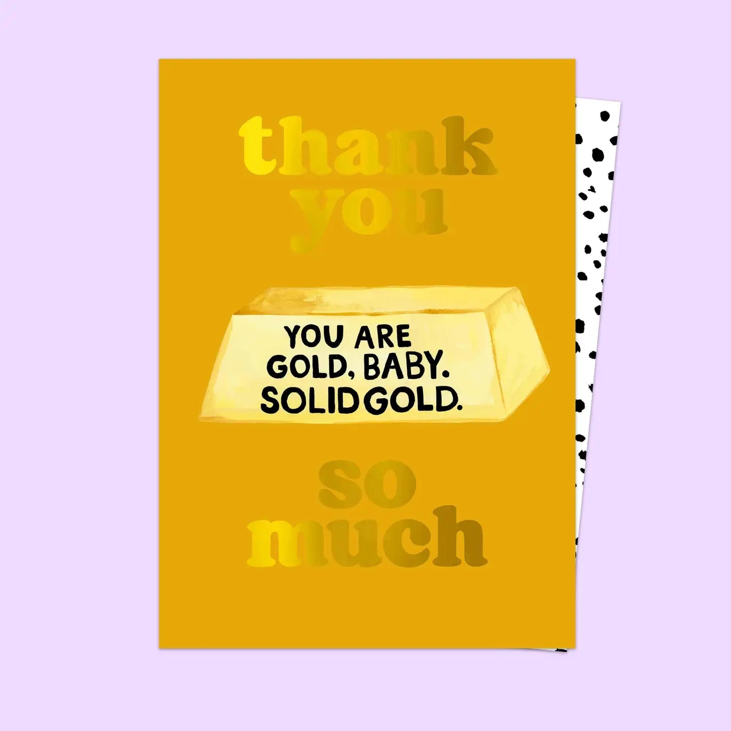 THANK YOU SO MUCH SOLID GOLD | CARD BY ELEANOR BOWMER - OTHERLETTERS