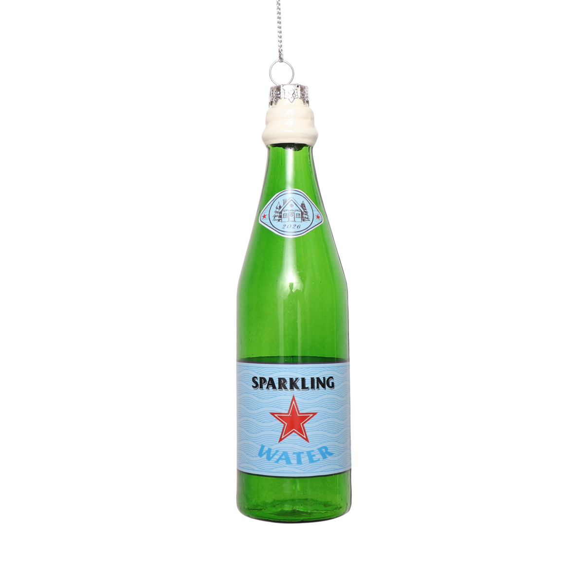 Sparkling water bottle glass tree decoration by studio THIE