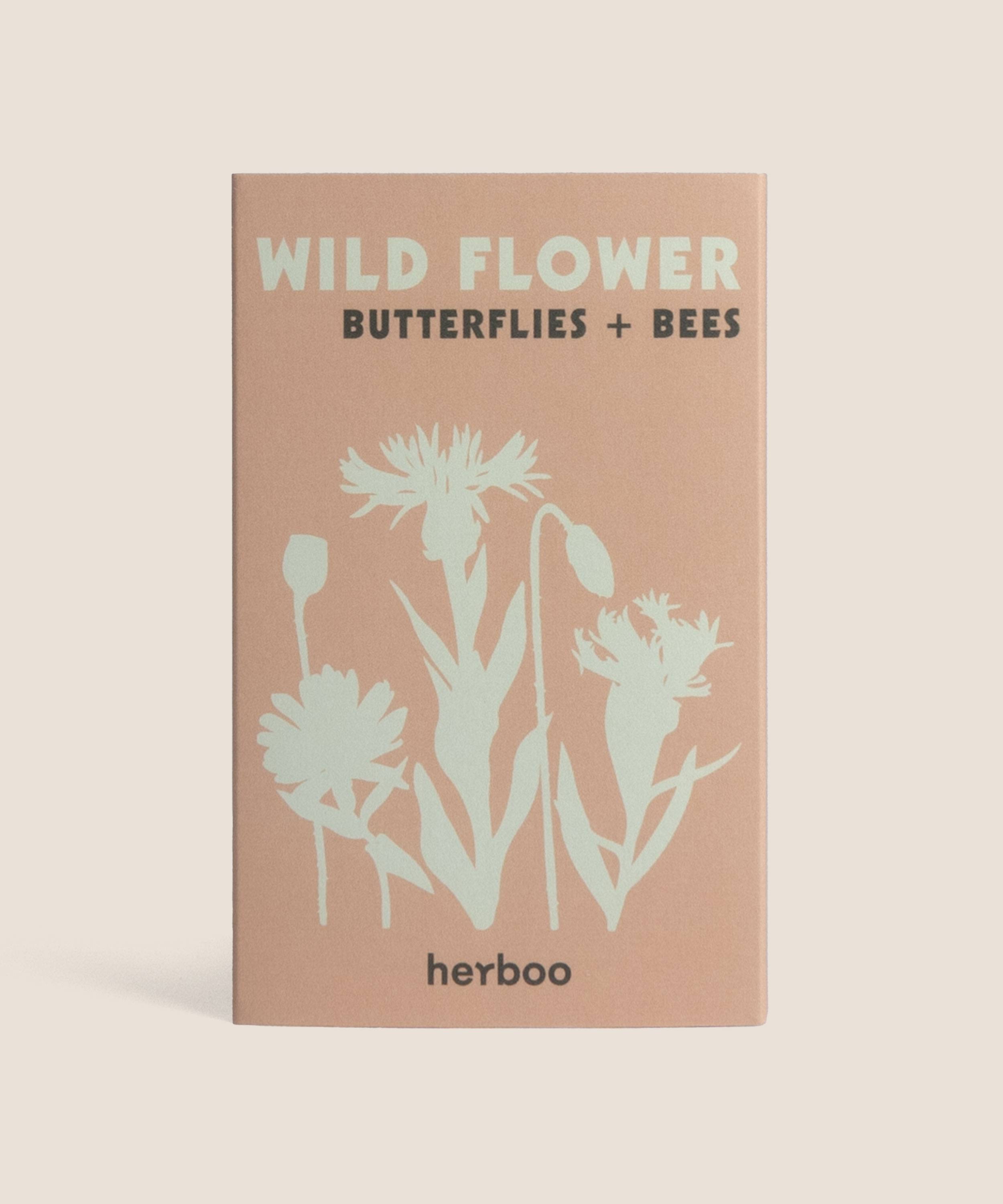 WILD FLOWER (BUTTERFLY + BEES) SEEDS BY HERBOO