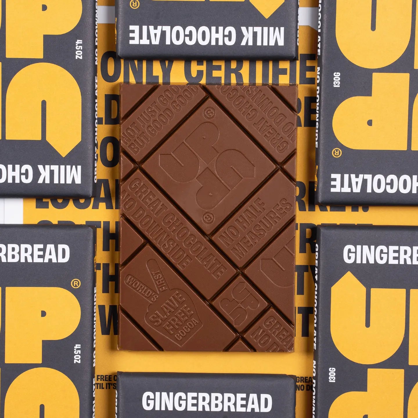 GINGERBREAD MILK CHOCOLATE BAR BY UP UP 130g