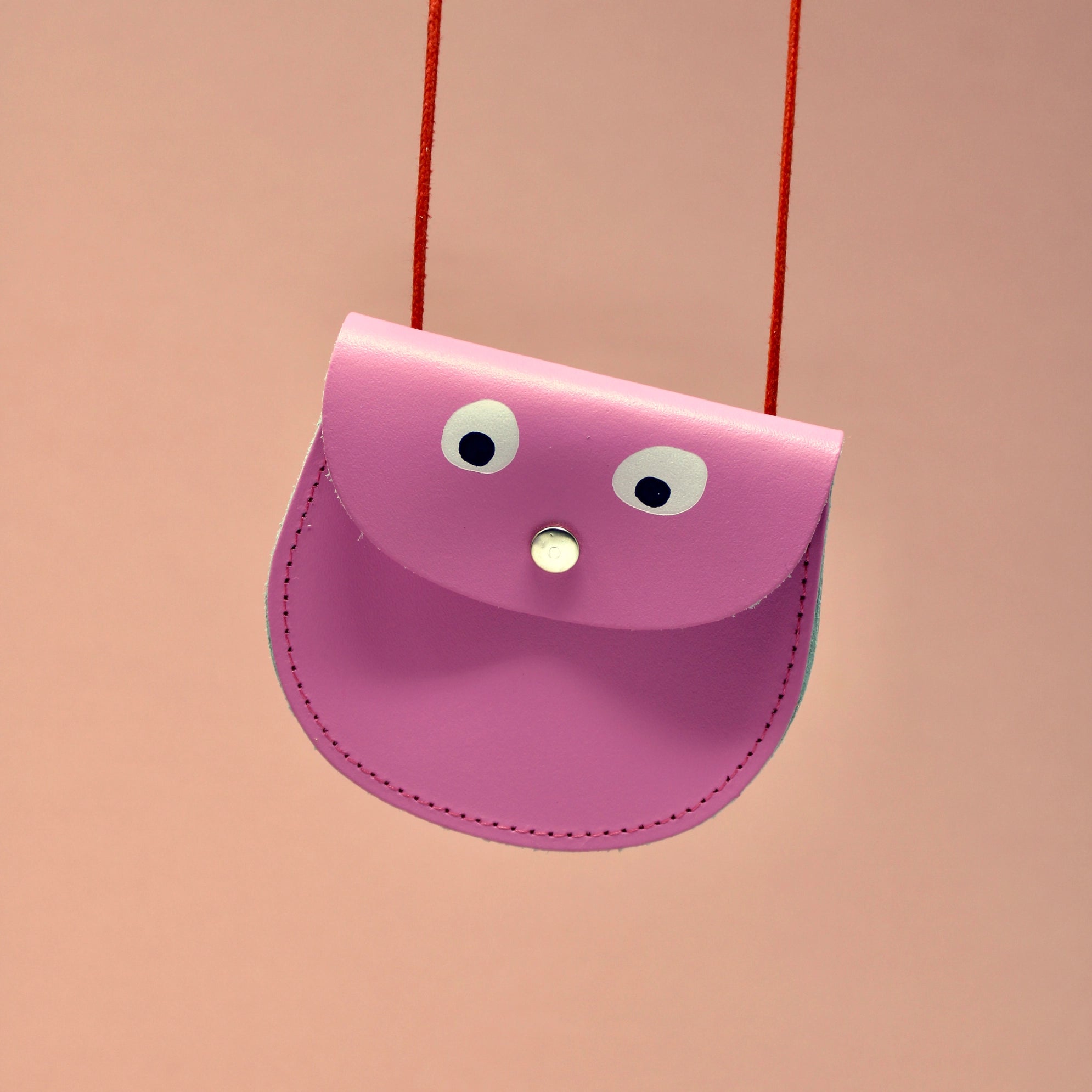 GOOGLY EYE POCKET MONEY BAG | PINK