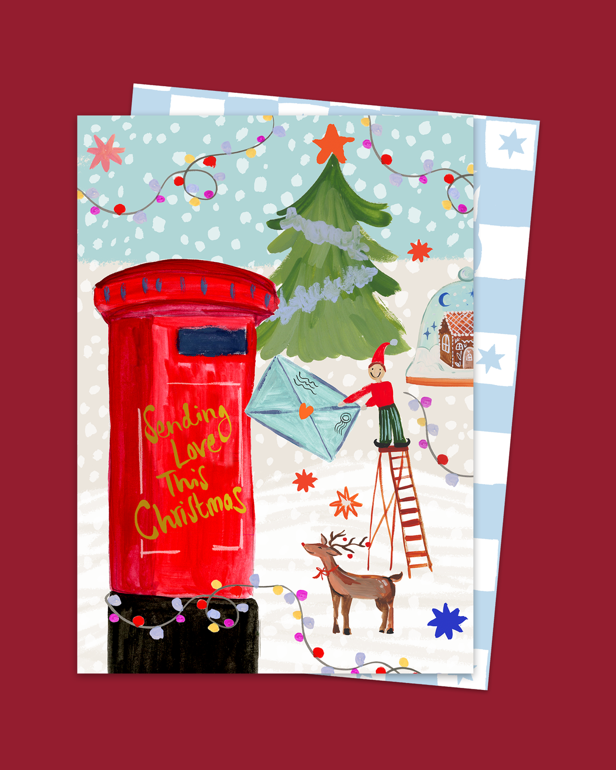 SENDING LOVE THIS CHRISTMAS | CARD BY ELEANOR BOWMER