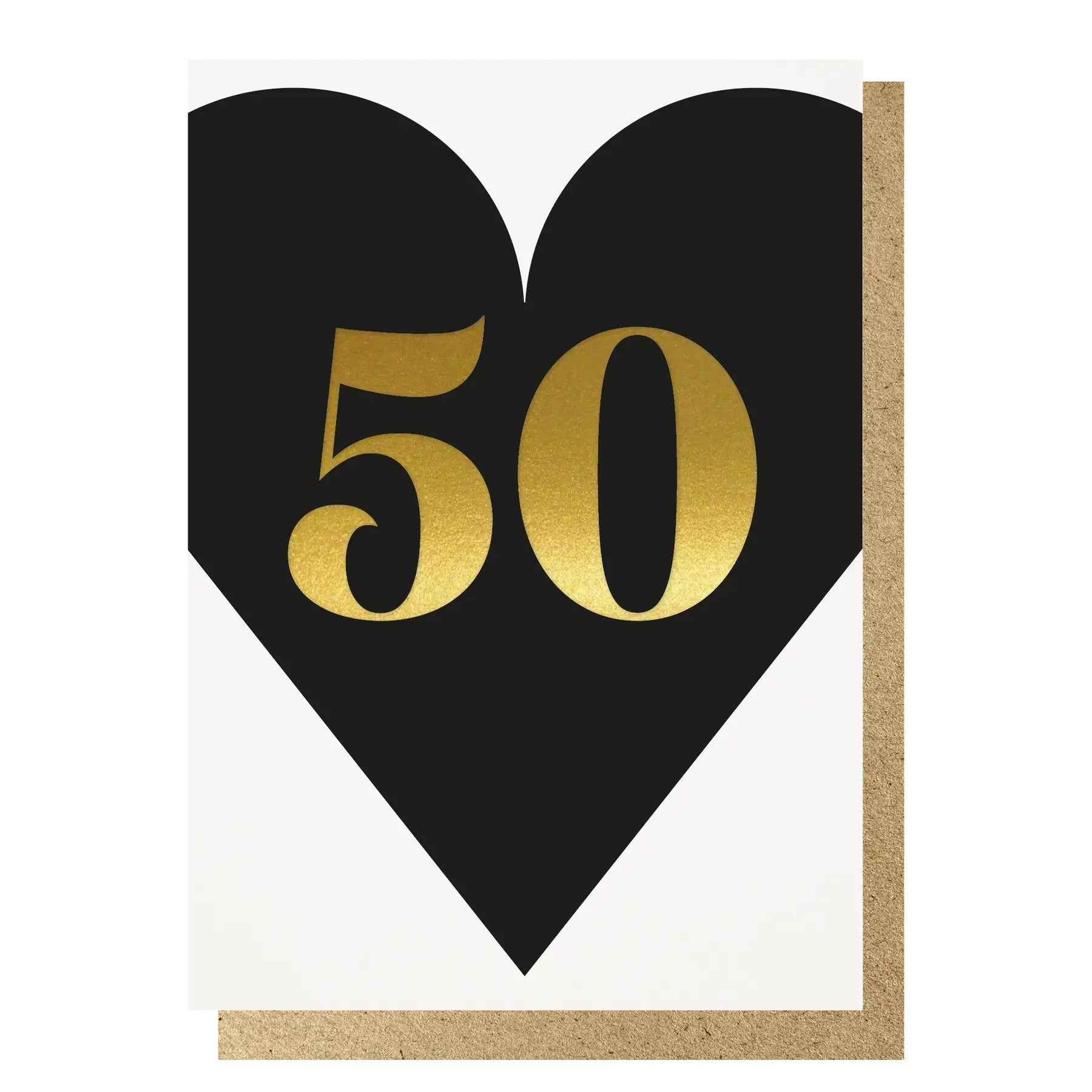 50 BLACK HEART | CARD BY LUCKY INK - OTHERLETTERS
