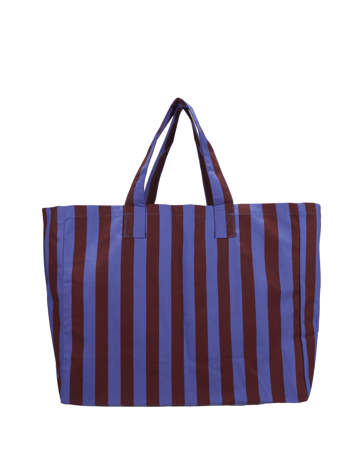 STRIPED COTTON BAG | CORN FLOWER & DARK ROSE - OTHERLETTERS