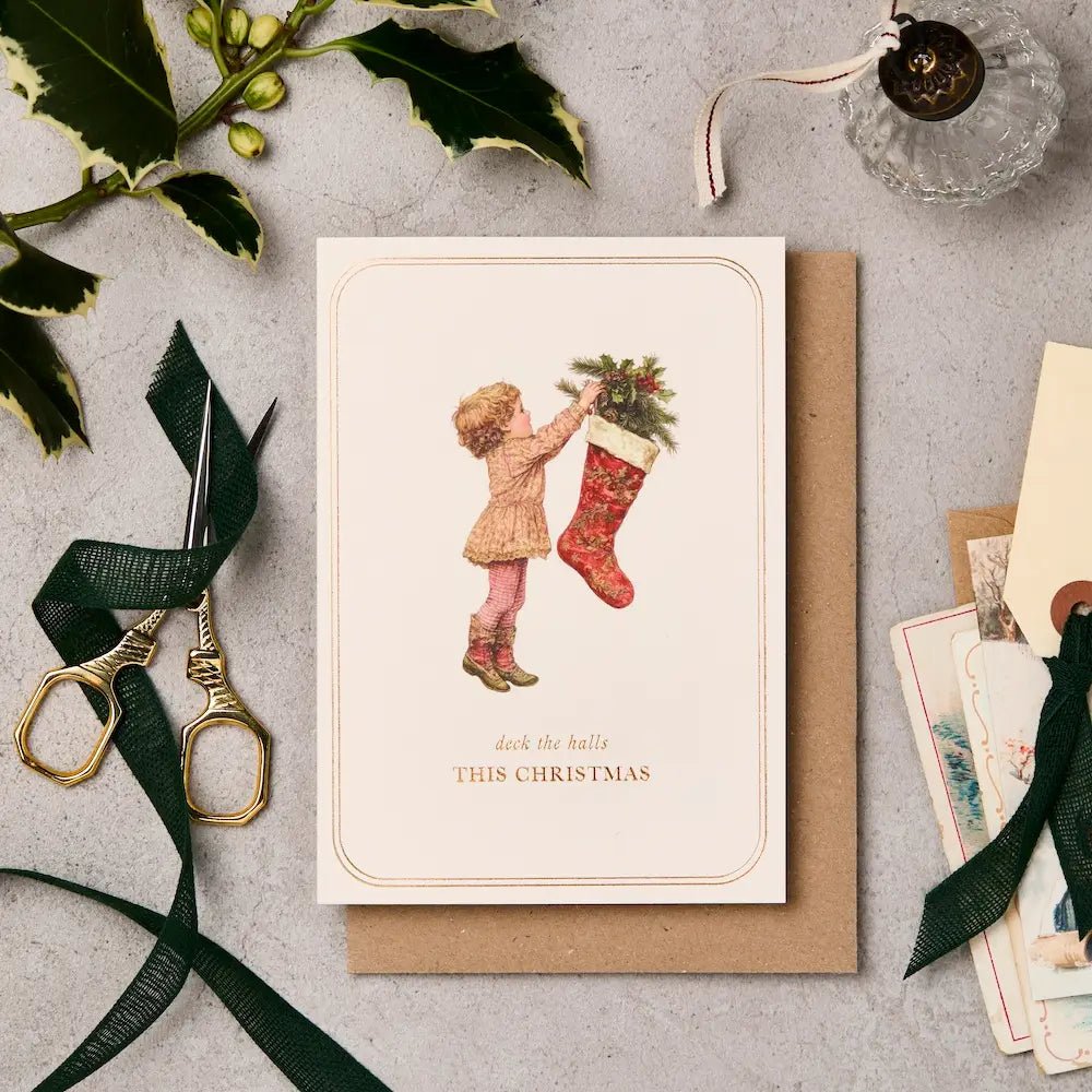 DECK THE HALLS THIS CHRISTMAS | CARD BY KATIE LEAMON - OTHERLETTERS
