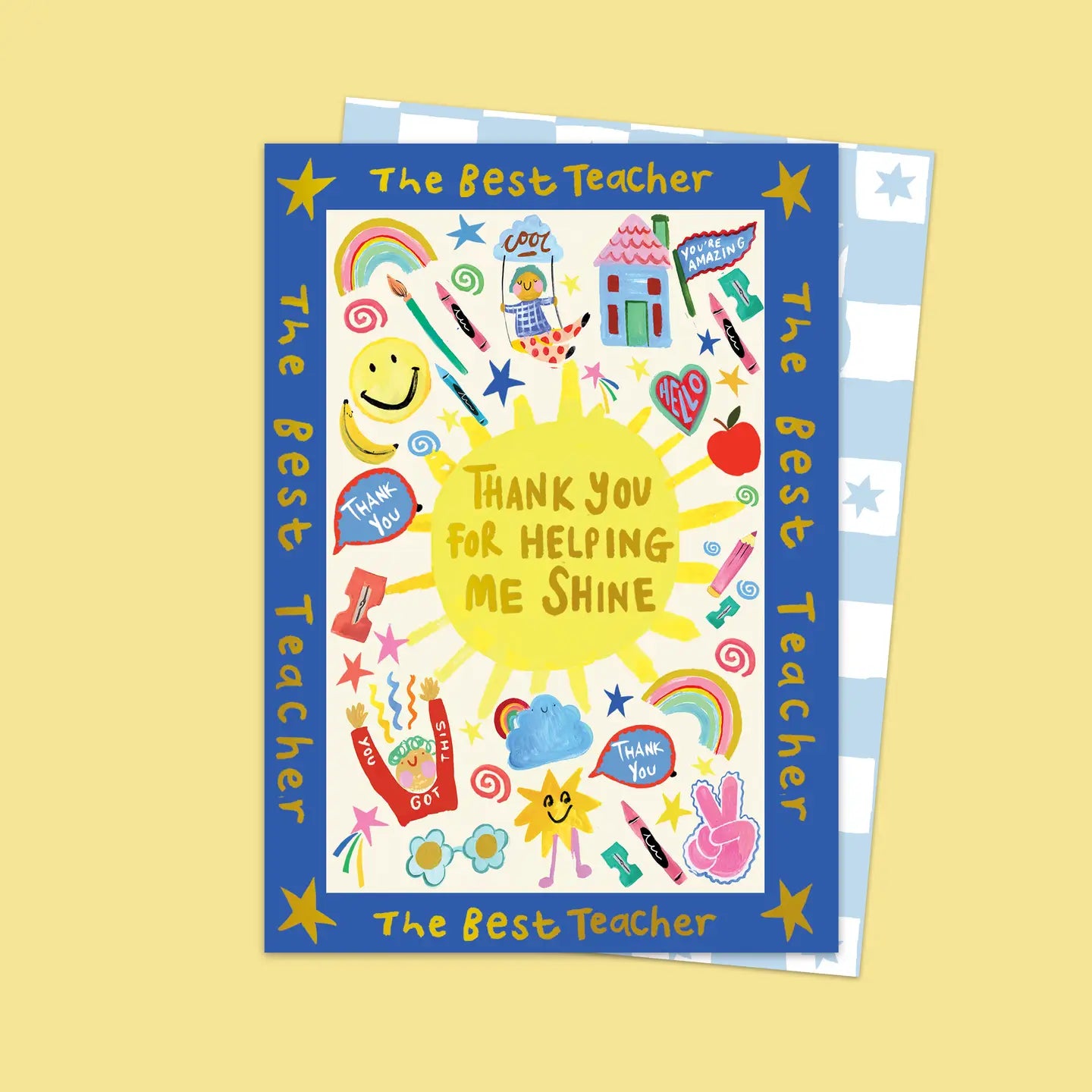 THANK YOU FOR HELPING ME SHINE | CARD BY ELEANOR BOWMER