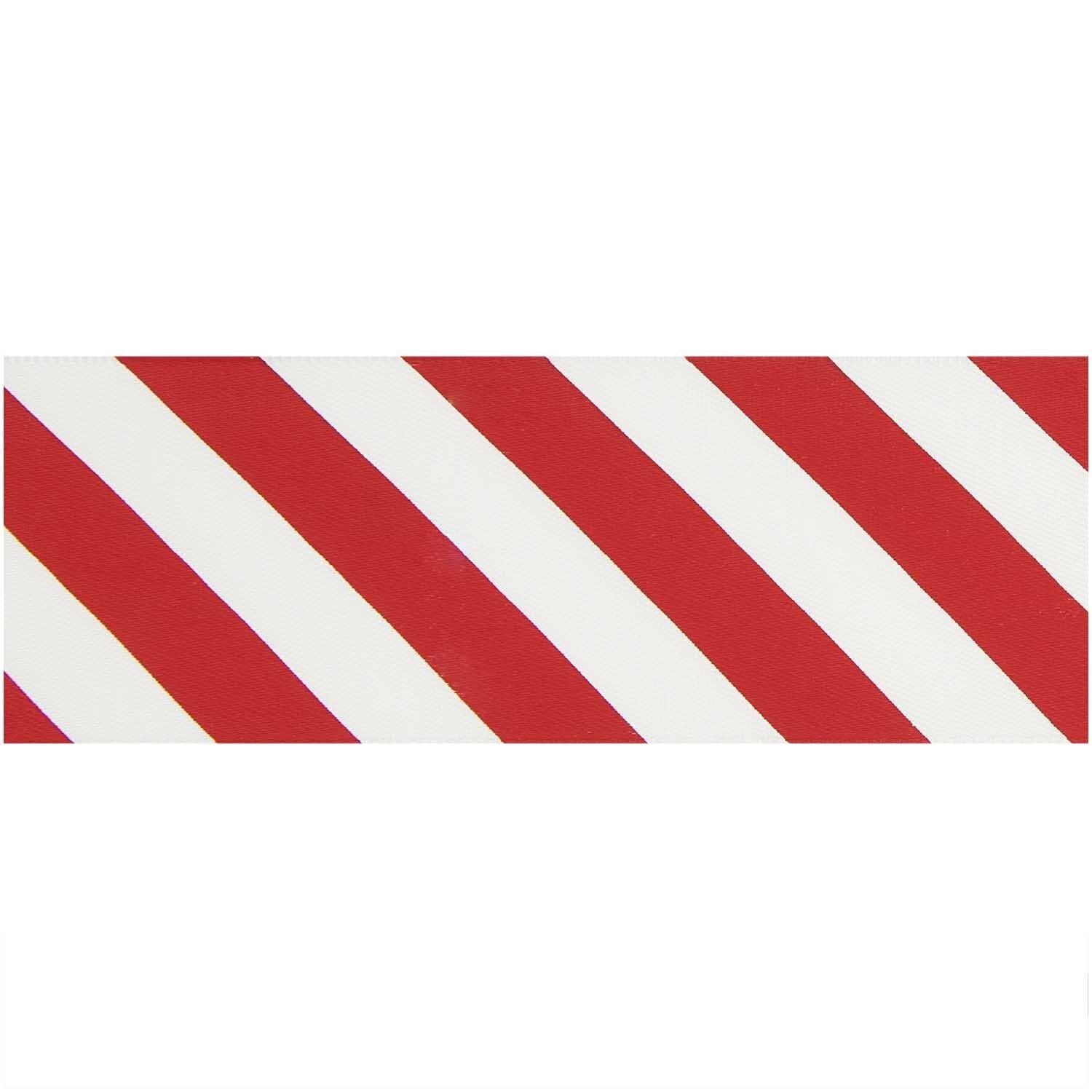 SATIN RIBBON STRIPES | RED/ WHITE 38mm - OTHERLETTERS