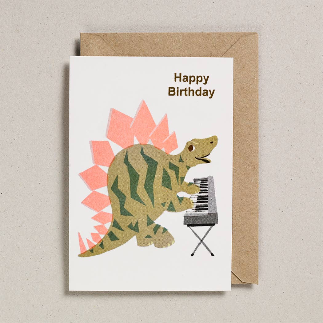 STEGASAURUS DINOSAUR KIDS BIRTHDAY | CARD BY PETRA BOASE
