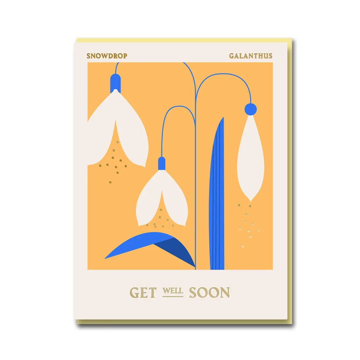 SNOWDROP GET WELL SOON | CARD BY 1973 - OTHERLETTERS