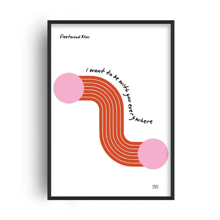 I WANT TO BE WITH YOU EVERYWHERE A4 PRINT | FANCLUB PRINTS - OTHERLETTERS
