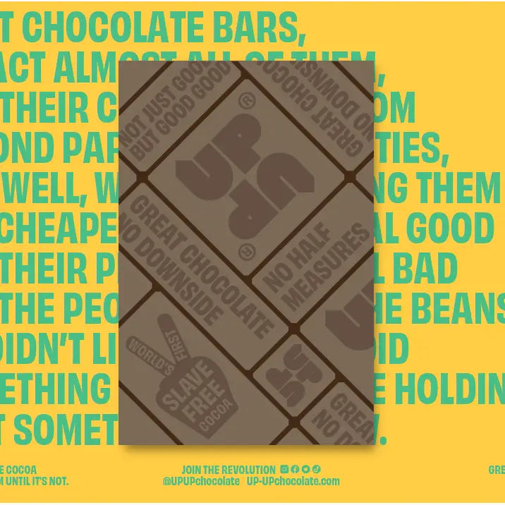 SEA SALT & LIME MILK CHOCOLATE BAR BY UP UP 130g