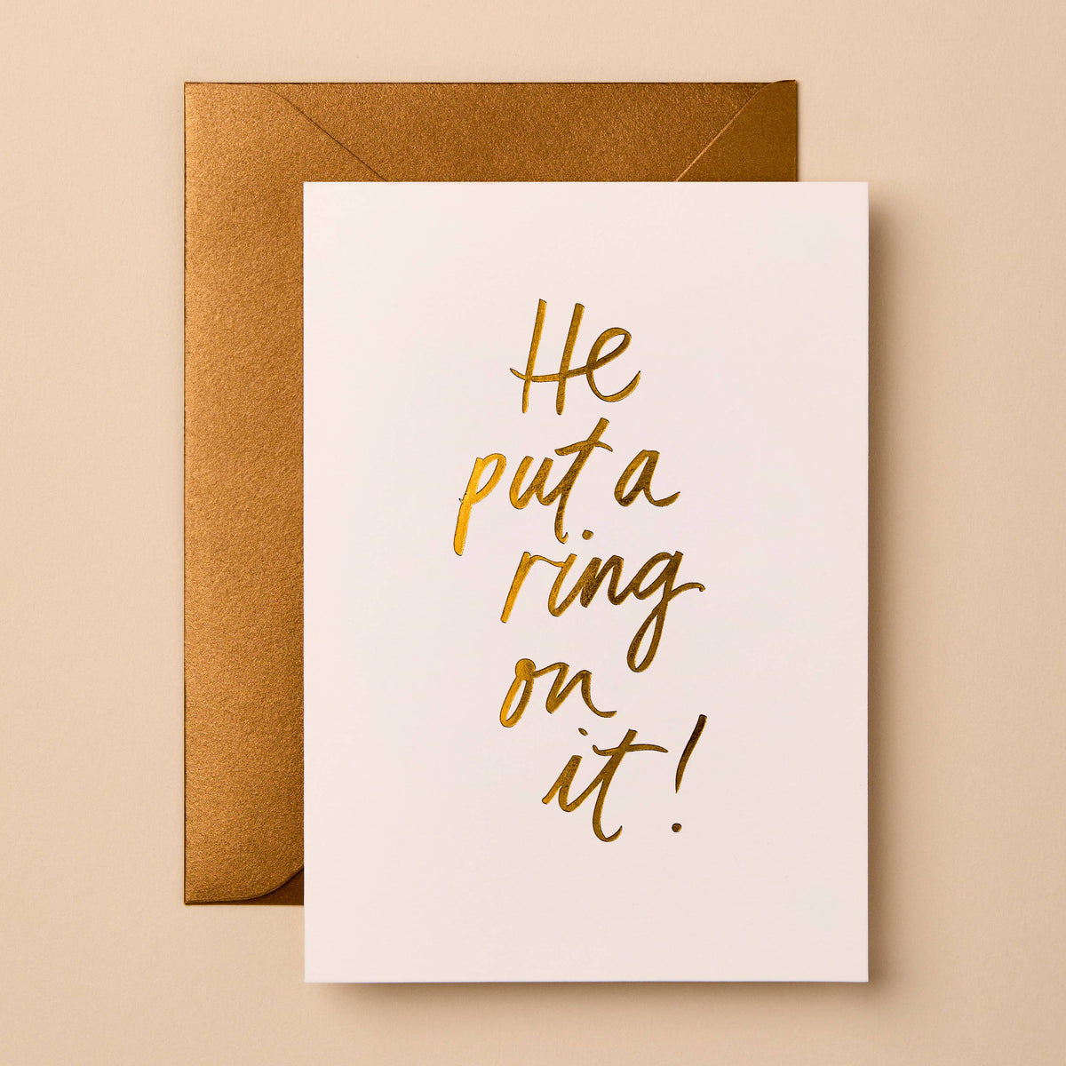 HE PUT A RING ON IT! | CARD BY GABRIELLE & CELINE