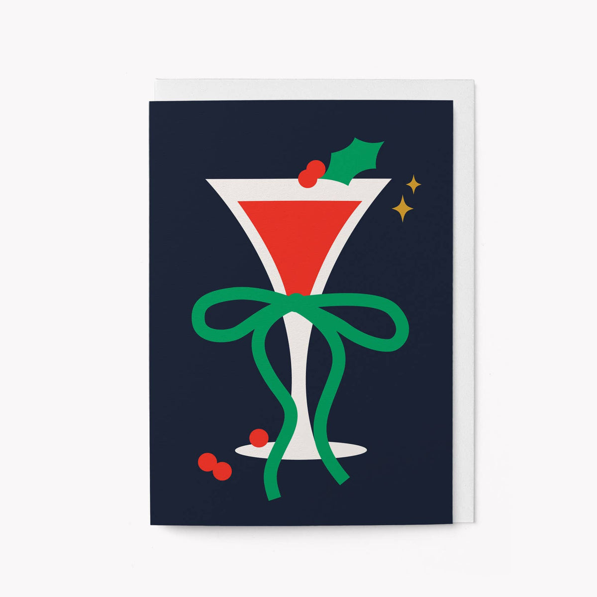 Christmas card reading Christmas cocktail, by Graphic Factory