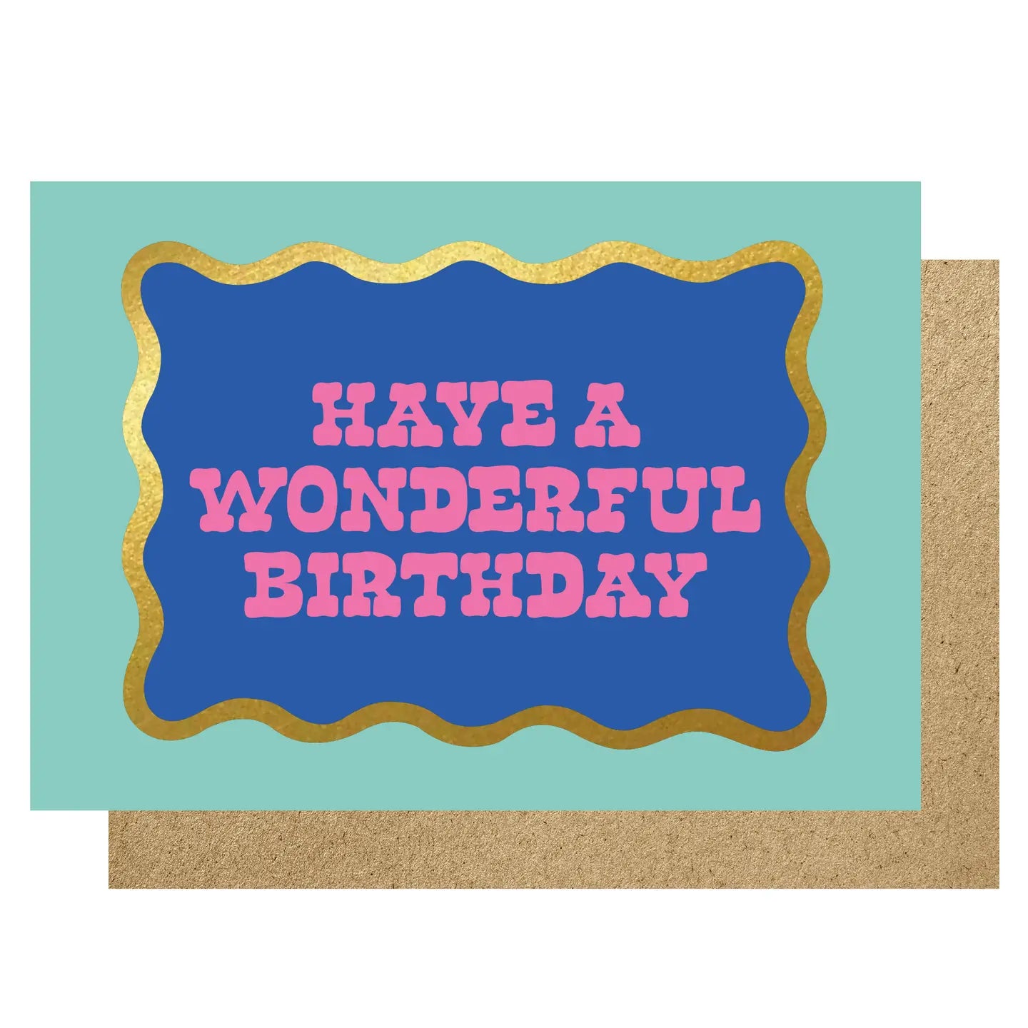 HAVE A WONDERFUL BIRTHDAY SCALLOP | CARD BY LUCKY INK - OTHERLETTERS