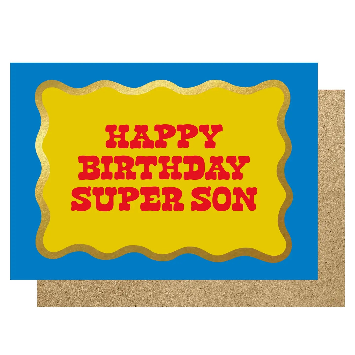 HAPPY BIRTHDAY SUPER SON (SCALLOP) | CARD BY LUCKY INK - OTHERLETTERS