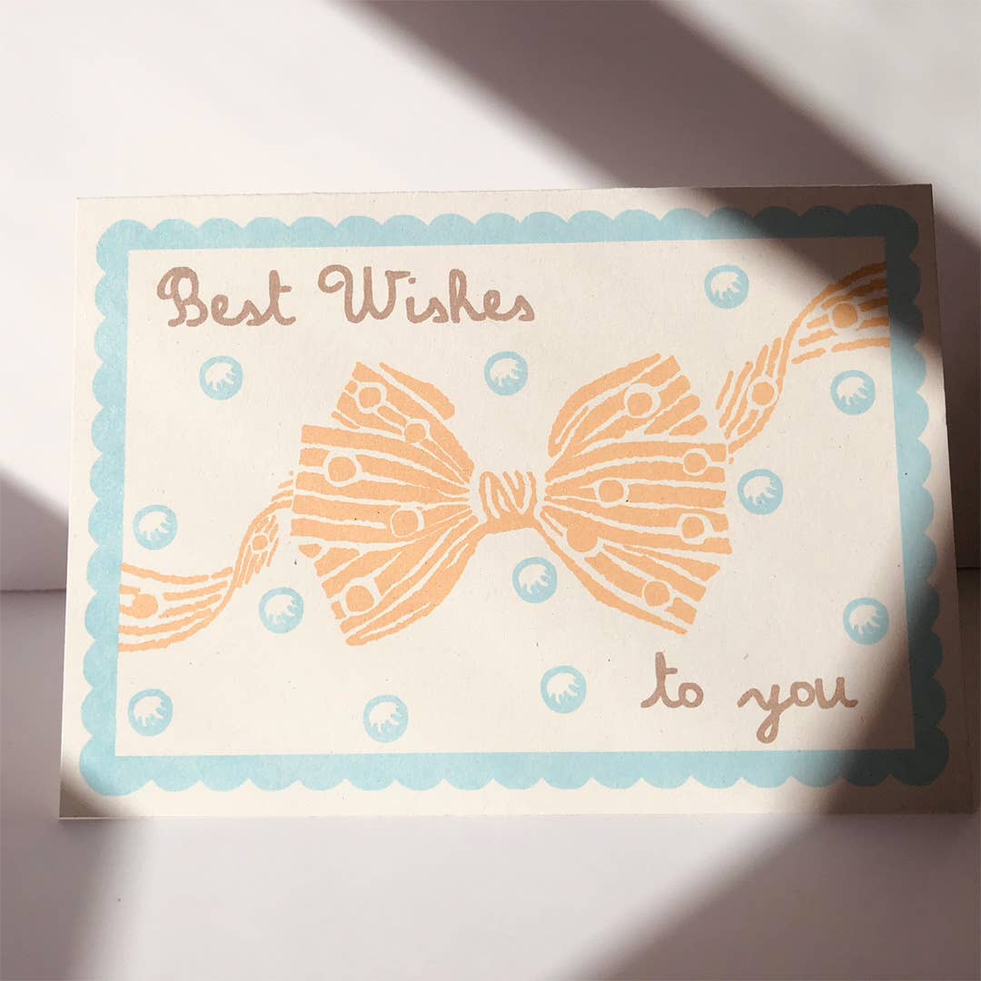 BEST WISHES BOW | CARD BY MERCER MERCER